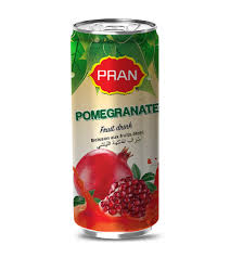Pran pomegranate fruit drink can 250ml