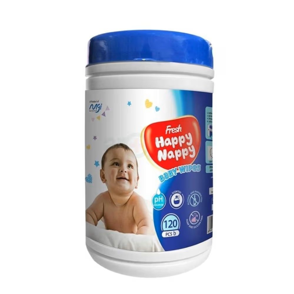Happy nappy baby wipes 120 pcs