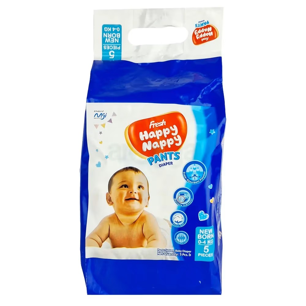 Happy Nappy Pants Diaper 5pcs New born