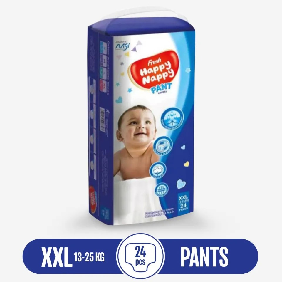 Happy Nappy Pants Diaper 24pcs XXL