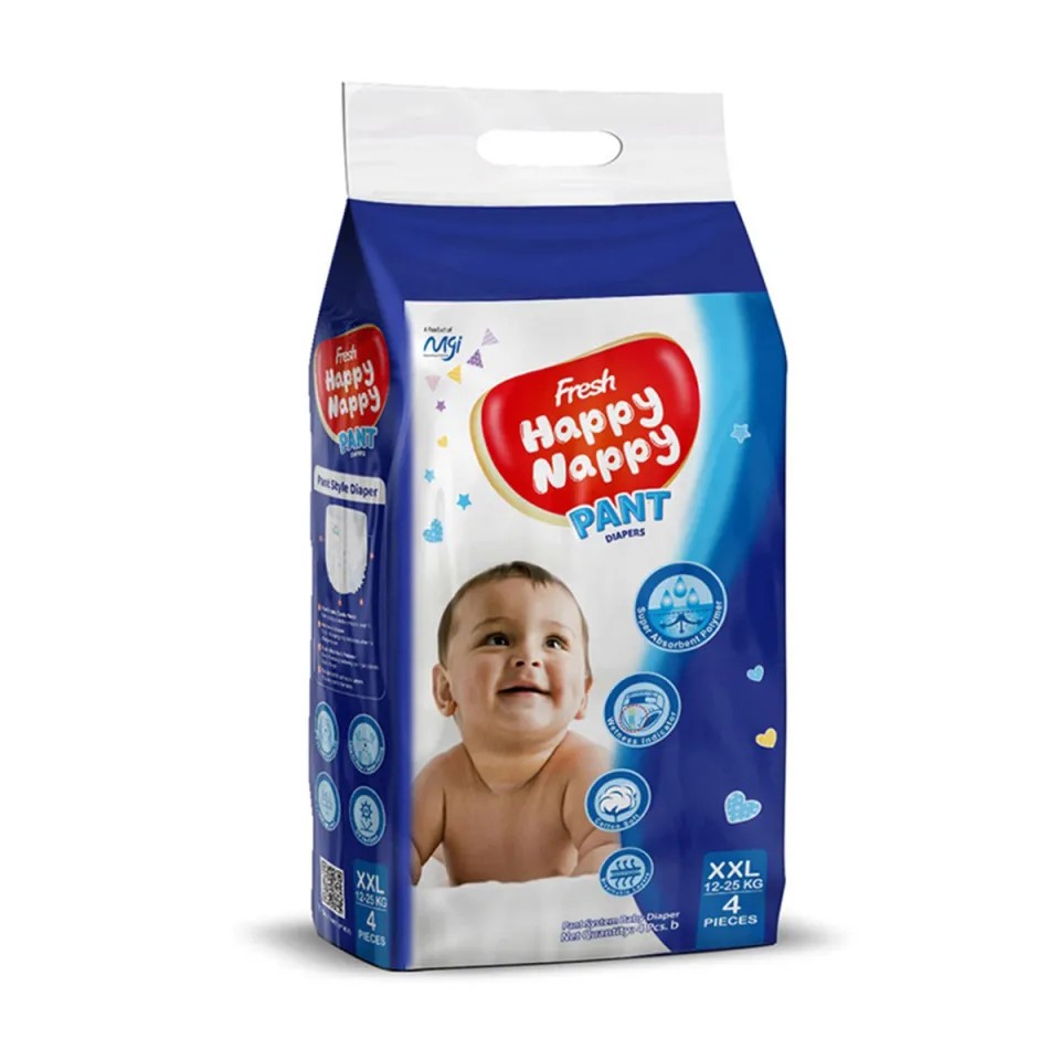 Happy Nappy Pants Diaper 4pcs XXXL